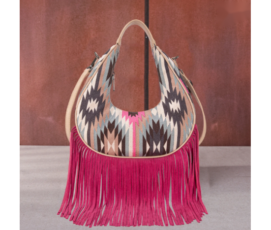 Crescent Crossbody Bag - Pink